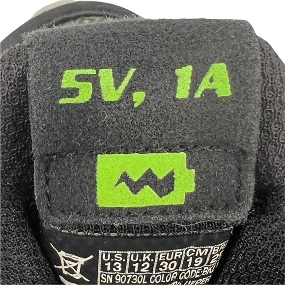 Skechers Black Luminators Light Up Lace Up Sneakers Size 13 Toddler - Picture 8 of 11